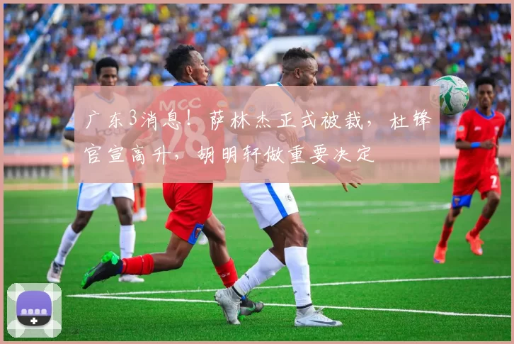 广东3消息!萨林杰正式被裁,杜锋官宣高升,胡明轩做重要决定